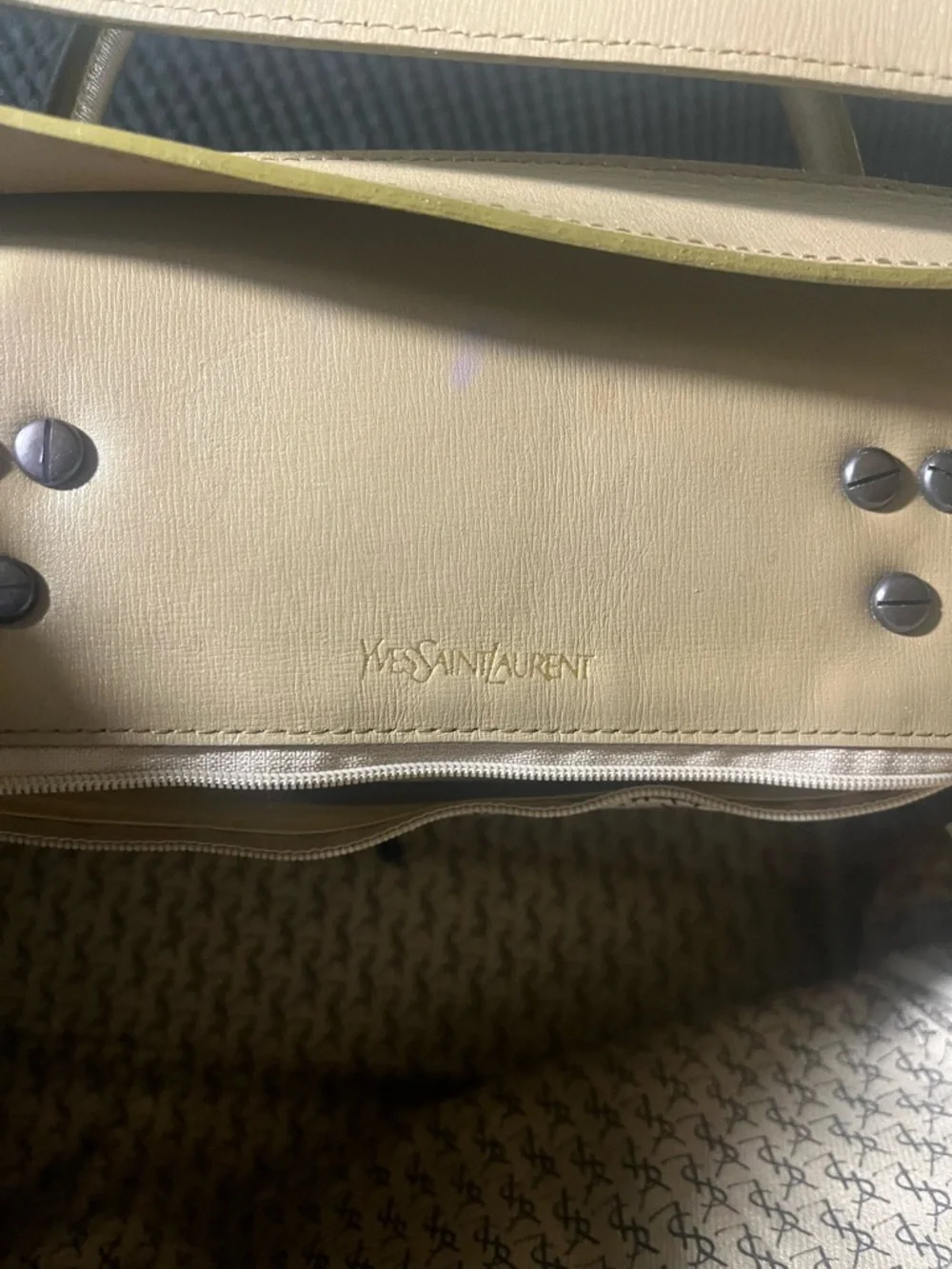 Large leopard print Yves Saint Laurent tote. Great condition. - Picture 11 of 16
